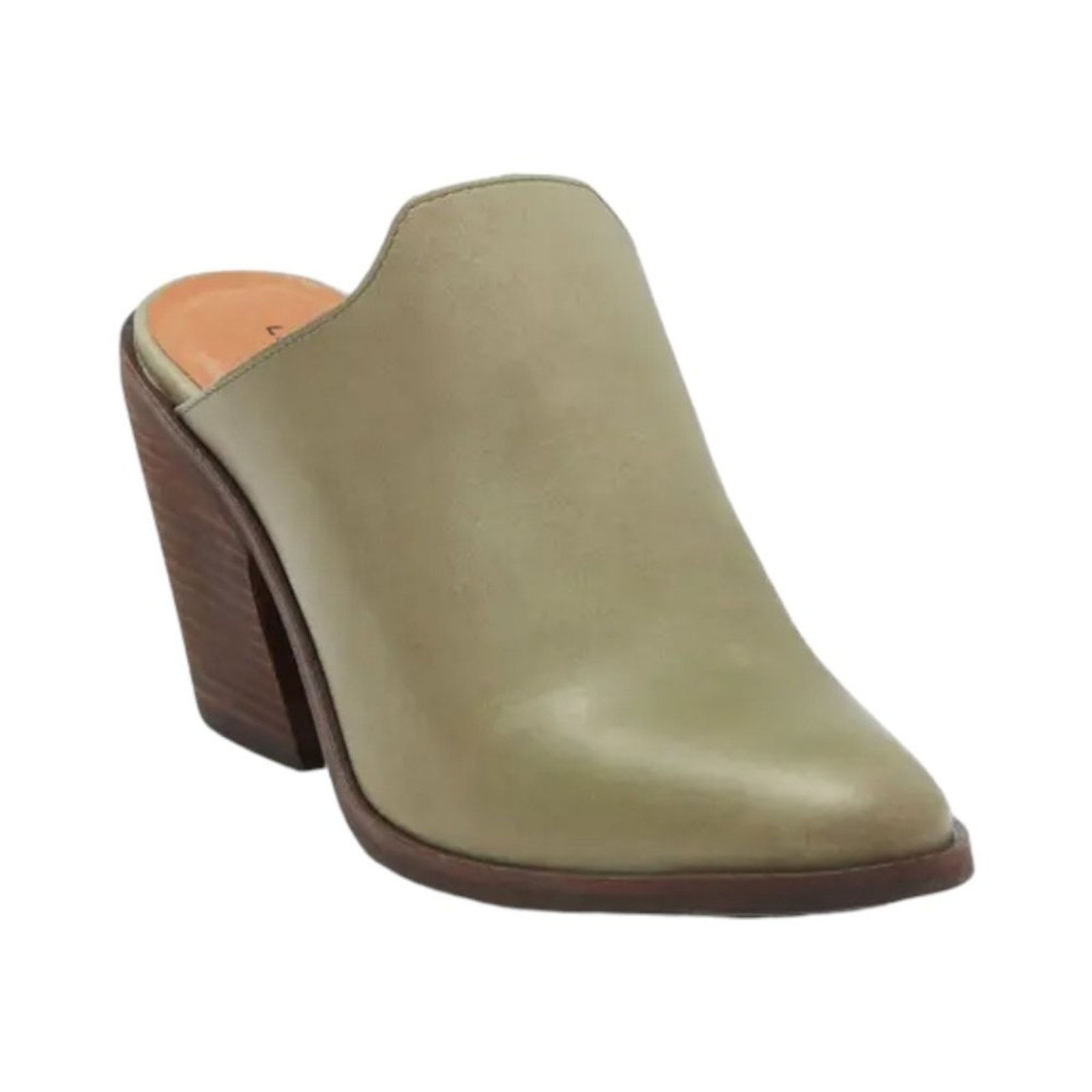 Lucky Brand Lullin Leather Heeled Mule Size 6 Nwt 109 Msrp